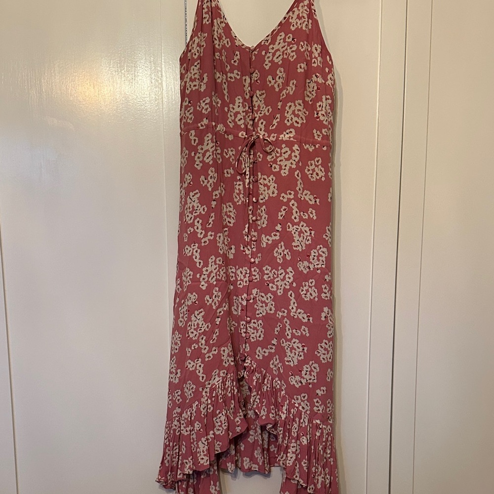 Rails Mauve Floral High Low Dress